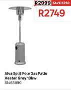 Alva 13Kw Split Pole Gas patio Heater (Grey) 81465890