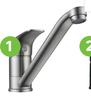 Delinia Essential Kitchen Mixer Tap Brushed Nickel 81498035