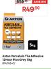 Axton Porcelain Tile Adhesive Grey 12 Hour Plus 5Kg 81474545