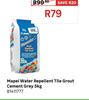 Mapei Water Repellent Tile Grout Cement Grey 5Kg 81411777