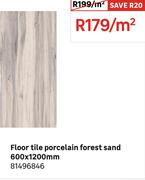 Floor Tile Porcelain Forest Sand 600 x 1200mm 81496846-Per Sqm