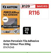 Axton Porcelain Tile Adhesive Grey 12 Hour Plus 20Kg 81474546