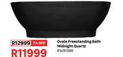 Ovale Freestanding Bath Midnight Quartz 81491398