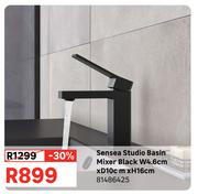 Sensea Studio Basin Mixer Black W4.6cm x D10cm x H16cm 81486425