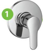 Quartz Concealed Shower Mix Chrome 81493677
