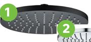 Sensea Kouta Round Shower Head Matt Black 25cm 81492862