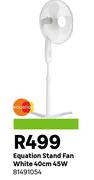 Equation Stand Fan White 40cm 45W 81491054