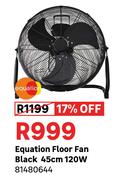 Equation Floor Fan Black 45cm 120W 81480644