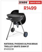 Naterial Phoenix Alpha Braai Trolley Grate Dia 57 81493238
