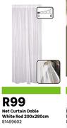 Net Curtain Doble White Rod 200 X 280cm 81489602