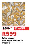 Salsa Leaves Wallpaper 10.5 x 0.53m 81477913