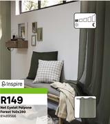 Inspire Net Eyelet Polyone Forest 140 x 280 81489566