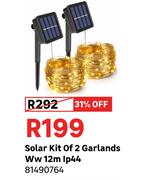 Solar Kit Of 2 Garlands Ww 12m Ip44
