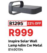 Solar Wall Lamp 4Dim Cw Metal 81490194