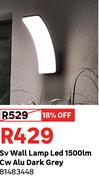Sv Wall Lamp LED 1500Lm Cw Alu Dark Grey 81483448