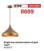 Bright Star Pendant Dome Ruf Gold 1 x E27 81505111