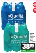 Aquelle Still Or Sparkling Natural Spring Water-6 x 500ml