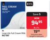 M Long Life Full Cream Milk-6 x 1L