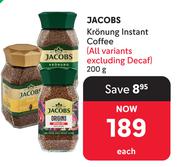 Jacobs Kronung Instant Coffee-200g