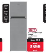 Defy 157L Top Freezer/Fridge 394122