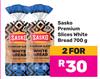 Sasko Premium Slices White Bread-For 2 x 700g