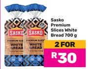 Sasko Premium Slices White Bread-For 2 x 700g