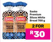 Sasko Premium Slices White Bread-For 2 x 700g