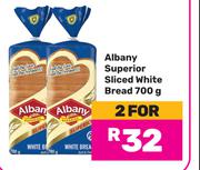 Albany Superior Sliced White Bread-For 2 x 700g