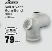 Marley Soil & Vent Horn Bend SB400-Each