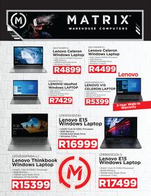 Matrix Warehouse Computers : October Pamphlet (03 October - 31 October 2023 While Stocks Last)