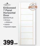 Swartland Embossed 7 Panel Horizontal Door EBHRZ7PLI0-Each