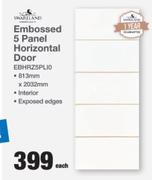 Swartland Embossed 5 Panel Horizontal Door EBHRZ5PLI0-Each