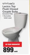 Splashworks Lecico Top Flush Closed Couple Suite ECO2CCTNS
