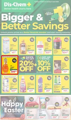 Dis-Chem : Bigger & Better Savings (17 March - 12 April 2026), page 1