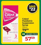 Calpol Paediatric Suspension Syrup-100ml