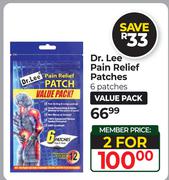Dr.Lee Pain Relief Patches 6 Patches-For 2