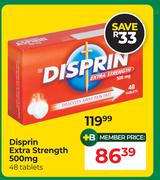 Disprin Extra Strength 500mg 48 Tablets