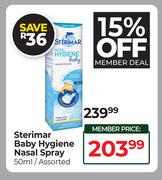 Sterimar Baby Hygiene Nasal Spray Assorted-50ml