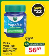 Vicks Vaporub Vaporizing Ointment-45g/50g