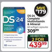 DS-24 Complete Multivitamin & Mineral 60 Softgel Capsules-For 2