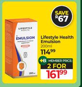 Lifestyle Health Emulsion-For 2 x 200ml