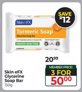 Skin eFX Glycerine Soap Bar-For 3 x 150g