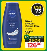 Nivea Shower Creme Care-For 2 x 750ml