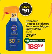 Nivea Sun Protect & Moisture Sunscreen Triggr Spray SPF50+-270ml