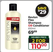 Revlon Flex Shampoo Or Conditioner-For 2 x 650ml