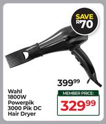Wahl 1800W Powerpik 3000 Pik DC Hair Dryer