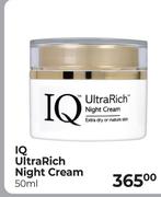 IQ UltraRich Night Cream (2 + 1 Cheapest Free)-50ml