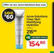 Acne-Solutions Clear Skin Mattifying Hydrator-40ml
