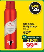 Old Spice Body Spray-For 2 x 150ml