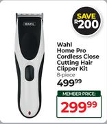 Wahl Home Pro Cordless Close Cutting Hair Clipper Kit (8-Piece)